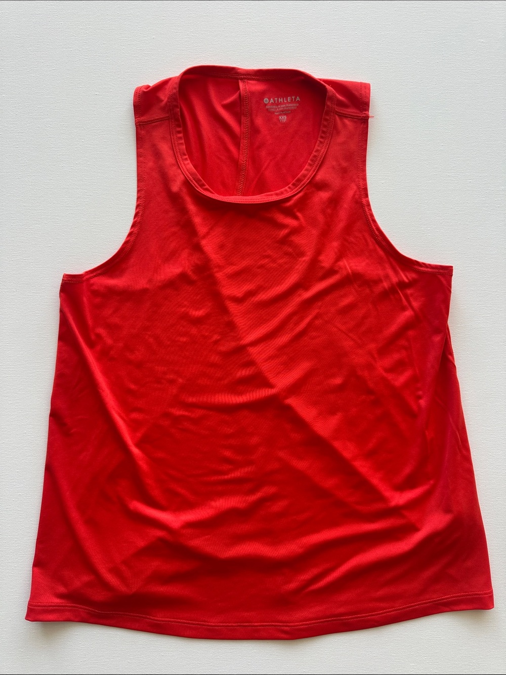 Athleta Red Racerback-Style Performance Tank